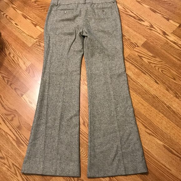 Theory Tweed Wool Trousers Grey Sz 10 - Picture 8 of 9